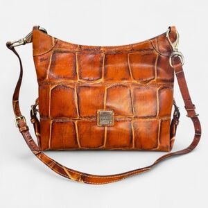 Dooney & Bourke Vintage Y2K Crocodile Leather Shoulder Crossbody Bag Purse